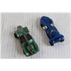 Image 2 : Hot Wheels 1968 Redline Blue Twinmill, Hot Wheels 1969 Green Paul Daous Mantis Hong Kong Redline RL