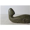 Image 5 : Vintage Whale Soapstone Carving - 8", Marked