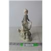 Image 1 : Lladro Ceramic Peasant Girl Figurine