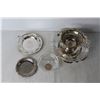 Image 2 : Silver Plated Bowl Holder, Trays, Misc.