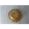 Image 4 : Amber Carnival Glass Iridescent Daisy Sunflower Bowl