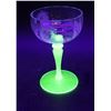 Image 1 : (4) Tiffin-Franciscan "Psyche Green" Uranium Glass Stemmed Champagne Glasses