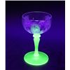 Image 1 : (4) Tiffin-Franciscan "Psyche Green" Uranium Glass Stemmed Liquor Glasses