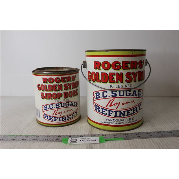 (2) Rogers Golden Syrup Tins