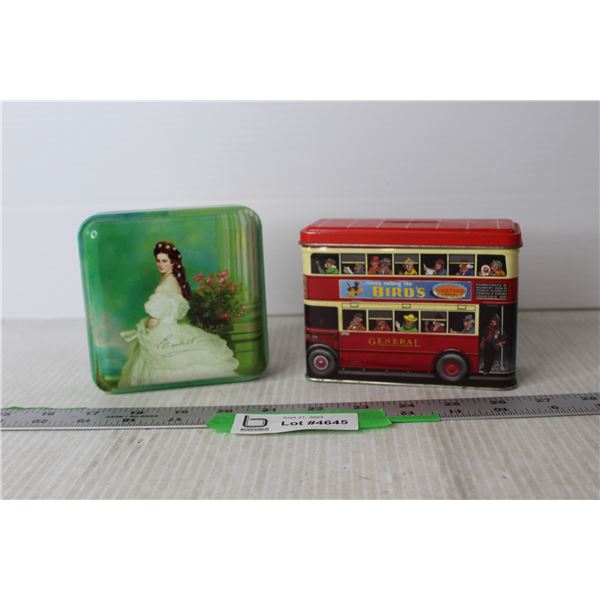 (2) Collectible Tins