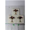 Image 1 : (3) Vintage English Glazed Ceramic Tiles