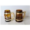 Image 2 : (2) Barrel Mugs and Business Card Holder