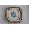 Image 2 : Nippon Hand-Painted Trivet, Vintage Mother of Pearl Frame - 5" x 7"