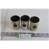 Image 1 : (3) Silver Collegiate Cups/Shot Glasses Stamped 1926 and 1927