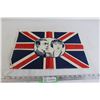 Image 1 : 1939 Royal Tour Unused Flag - Queen Elizabeth and King George VI, 18" x 13"