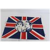 Image 4 : 1939 Royal Tour Unused Flag - Queen Elizabeth and King George VI, 18" x 13"