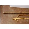 Image 2 : (2) Walking Sticks + Diamond Willow Walking Stick