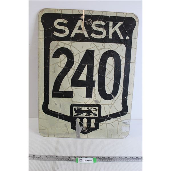 Saskatchewan Highway 240 Sign - 18  x 24 