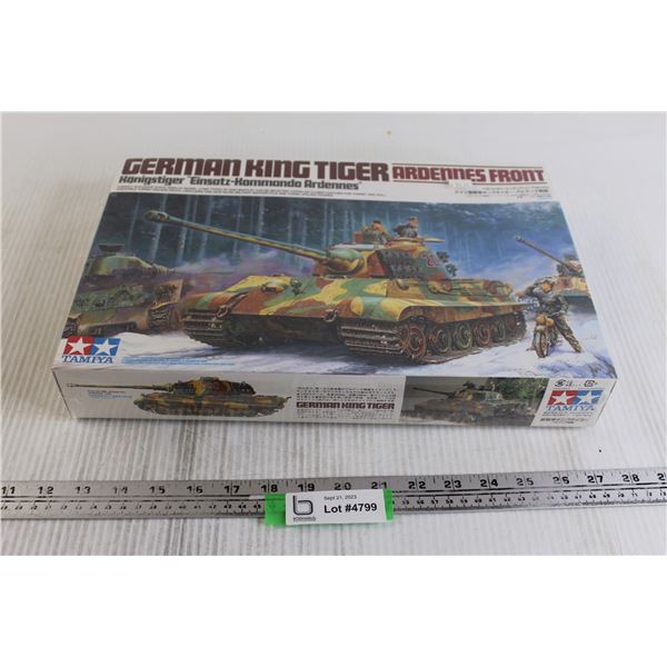 German King Tiger Ardennes Front Army Tank Model Kit - 1:35, Sealed