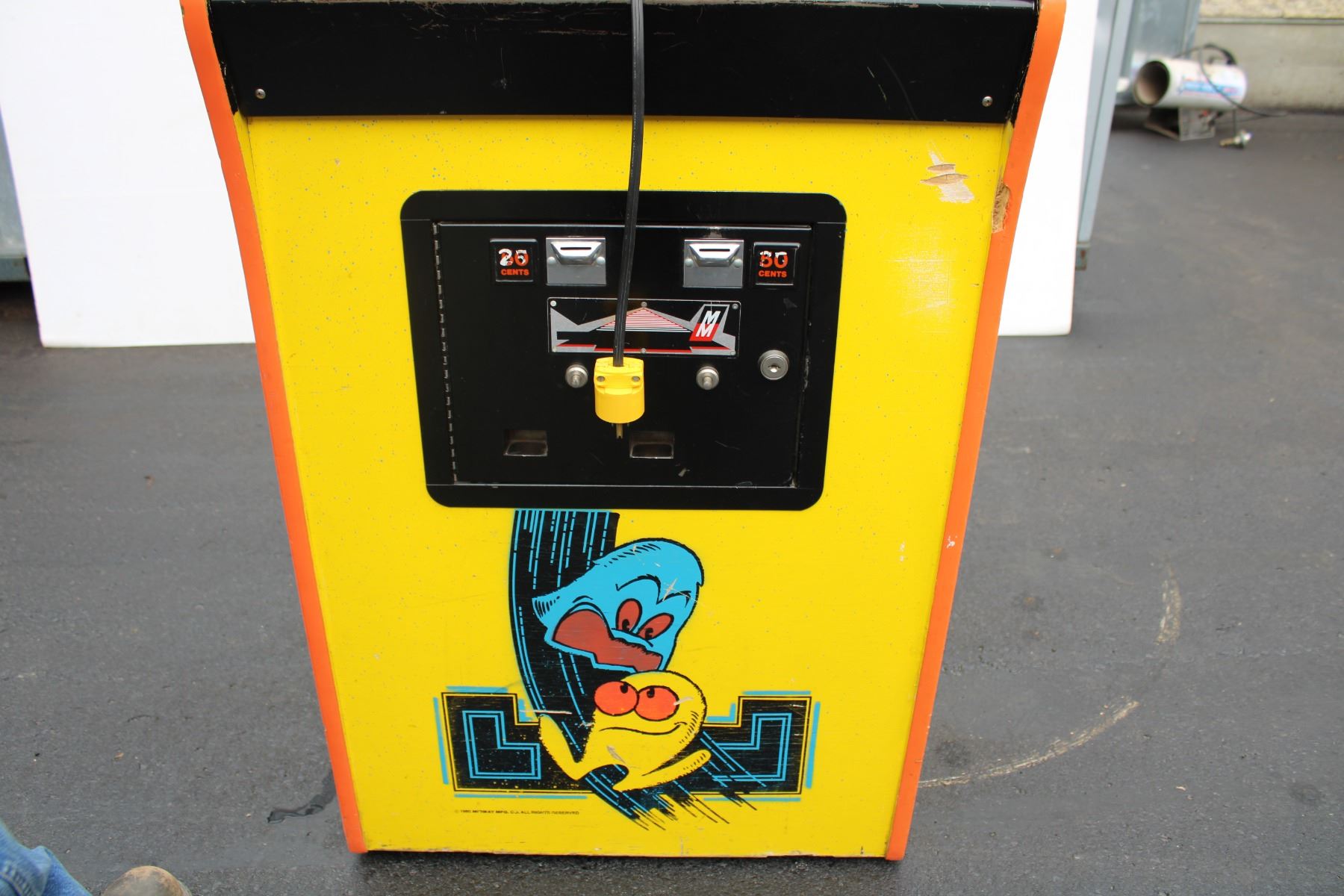 Coin Op Pacman ** 1980's Stand-up Coin Operated Pac Man Arcade Game (25x34x65 ...