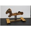 Image 1 : ** Custom Made Wooden Spring Riding Horse - 49Lx38T