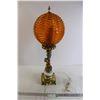 Image 1 : * Vintage Lamp with Orange Lampshade - Untested