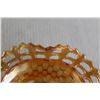 Image 2 : Carnival Glass Bowl - "Basket weave "