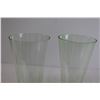 Image 2 : (4) MCM Green Glass Parfait / Champagne Flutes