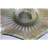 Image 3 : Northwood Green Carnival Glass Ray Pattern Ruffled Bowl