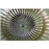 Image 4 : Northwood Green Carnival Glass Ray Pattern Ruffled Bowl