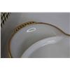 Image 3 : Vintage Anchor Hocking Fire King Milk Glass Relish Tray with Gold Trim in Original Box