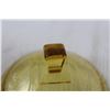 Image 2 : Jeannette / Hazel Atlas Amber Textured Vintage Candy Dish with Lid