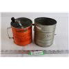 Image 1 : (2) Tin Victor Flour Sifters