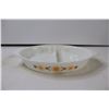 Image 3 : Pyrex Town Country Casserole, Vintage Pyrex Divide Casserole Dish Without Lid