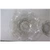 Image 2 : (2) Depression Glass Iris Herringbone Ruffled Bowls - 9" and 5"