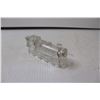 Image 3 : Vintage Glass Train Engine Locomotive Candy Container Clear