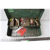 Image 2 : Green Fish Bait Box with Fishing Supplies