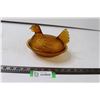 Image 1 : Indianna Amber Glass Hen in a Nest