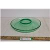 Image 3 : Green Uranium Depression Glass Rolled Edge Center Console Bowl
