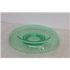 Image 4 : Green Uranium Depression Glass Rolled Edge Center Console Bowl