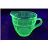 Image 1 : Uranium Glass Pitcher - Doric Pattern