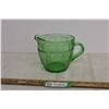 Image 3 : Uranium Glass Pitcher - Doric Pattern