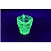 Image 2 : Small Uranium Glass Creamer - Doric Pattern