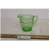 Image 4 : Small Uranium Glass Creamer - Doric Pattern