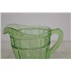 Image 5 : Small Uranium Glass Creamer - Doric Pattern
