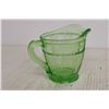 Image 7 : Small Uranium Glass Creamer - Doric Pattern
