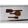 Image 1 : (3) Wooden Butter Spoons