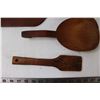 Image 2 : (3) Wooden Butter Spoons