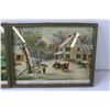 Image 3 : (2) American Homestead Season Framed Pictures- 13"x10"