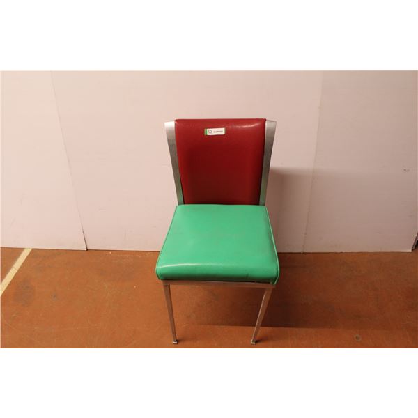 * Vintage Vinyl Chair w/Metal Frame