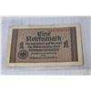 Image 2 : WWII Nazi Germany Third Reich Banknote (1 Mark - w/Swastika)