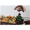 Image 3 : Vintage Cast Iron - Horse Pulled Fruit & Vegetable Wagon
