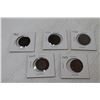 Image 2 : (5) Large Canadian Pennies (1901-02-03-04-05)