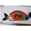 Image 2 : Pair of Carved Wall Mount Fish