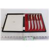 Image 1 : (6)Birk's  Silver Steak Knives Boxed Set